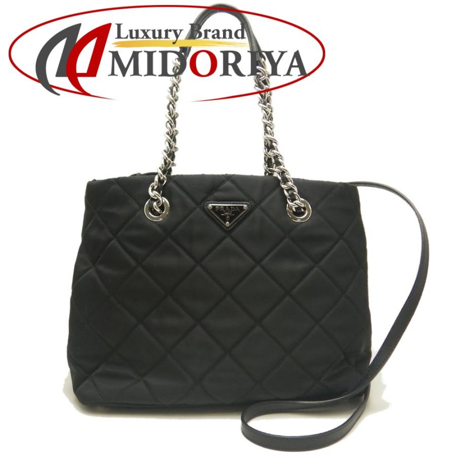 PRADA プラダ 1BG740 トートバッグ チェーントート 2WAY テスート  