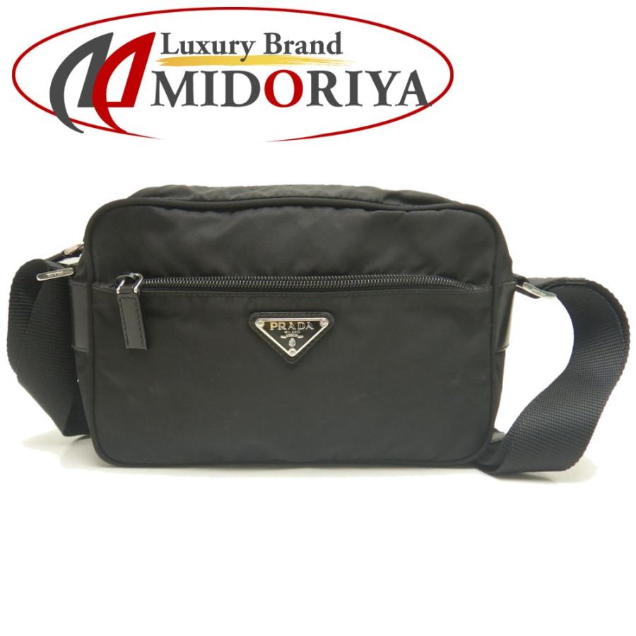 PRADA ブラックナイロンショルダーバッグ PRADA ナイロンショルダーバッグ ブラック PRADA プラダ