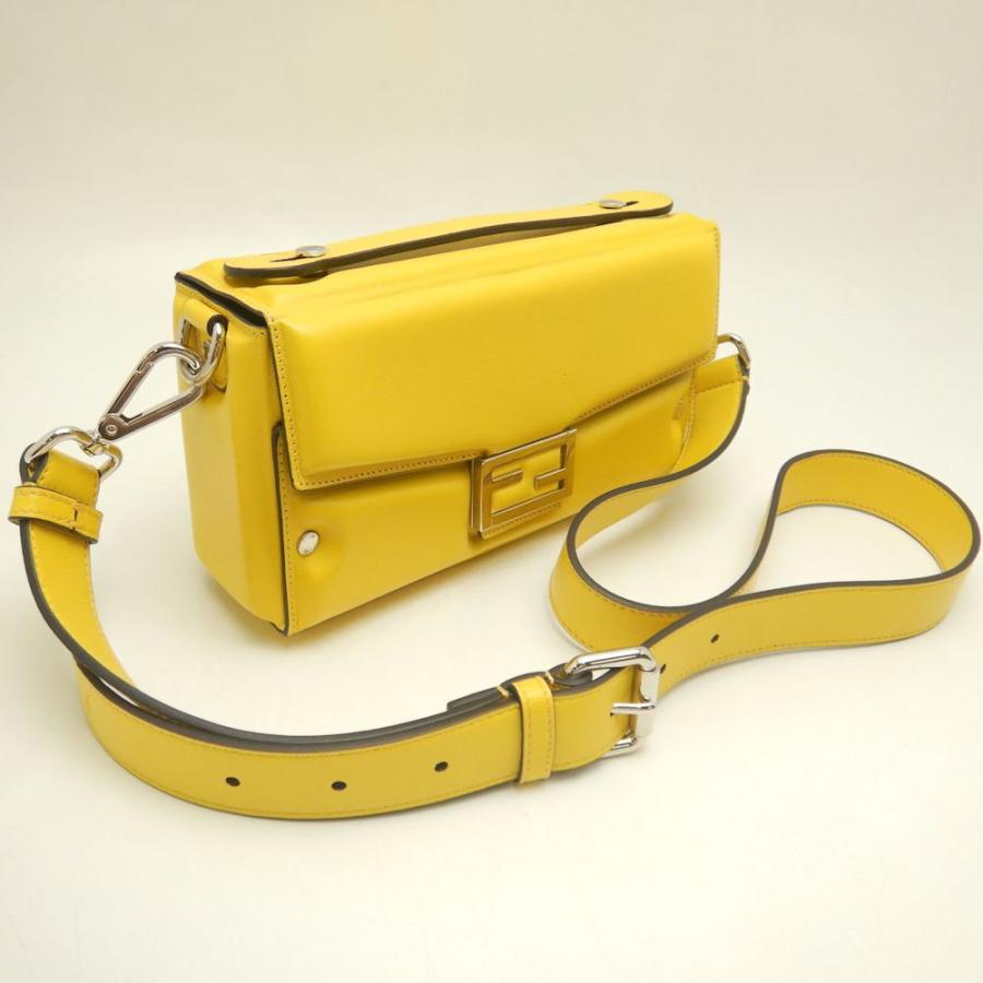 FENDI フェンディ バケット ソフトトランク 7VA565 ショルダーバッグ レザー イエロー レディース /253059【中古】 FENDI（フェンディ） バケット ソフトトランク 7VA565 ショルダー