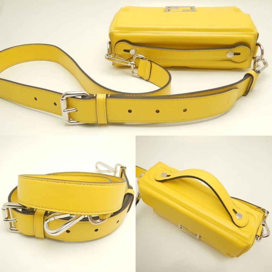 FENDI フェンディ バケット ソフトトランク 7VA565 ショルダーバッグ レザー イエロー レディース /253059【中古】 FENDI（フェンディ） バケット ソフトトランク 7VA565 ショルダー