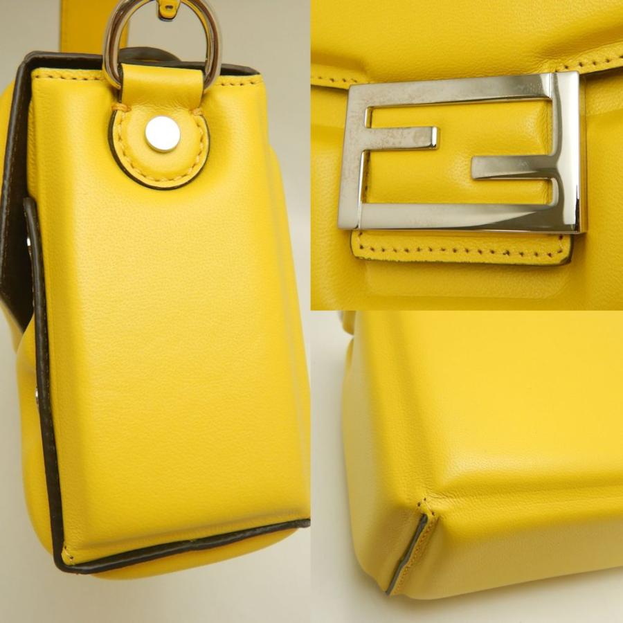 FENDI フェンディ バケット ソフトトランク 7VA565 ショルダーバッグ レザー イエロー レディース /253059【中古】 FENDI（フェンディ） バケット ソフトトランク 7VA565 ショルダー