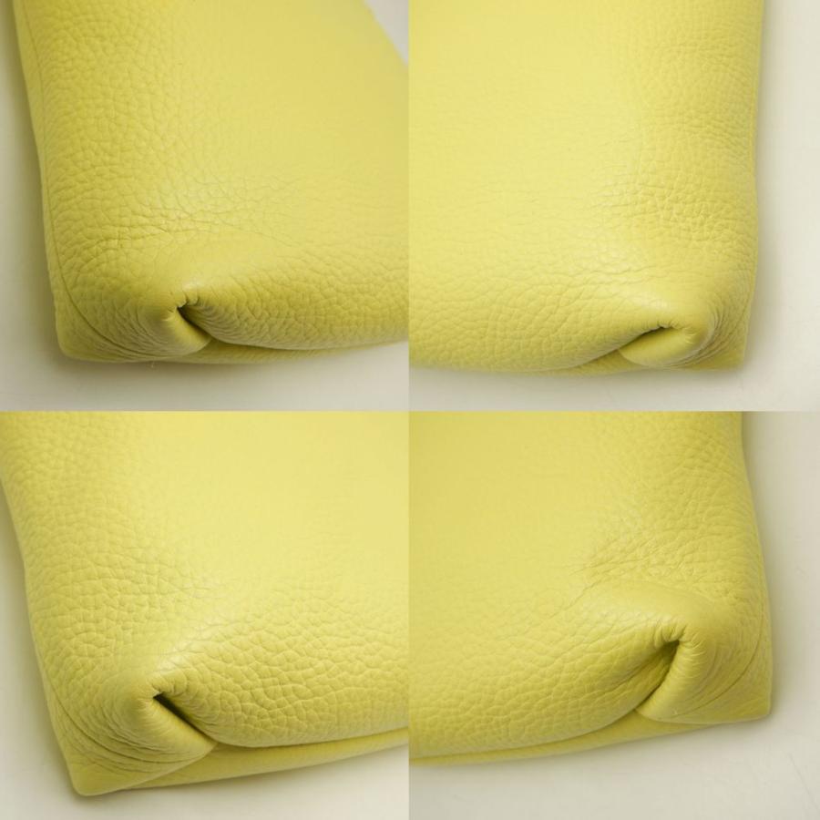 HIROFU ヒロフ ショルダーバッグ レザー ネオンイエロー レディース /253102【未使用】 HIROFU（ヒロフ） ショルダーバッグ レザー ネオンイエロー レディース