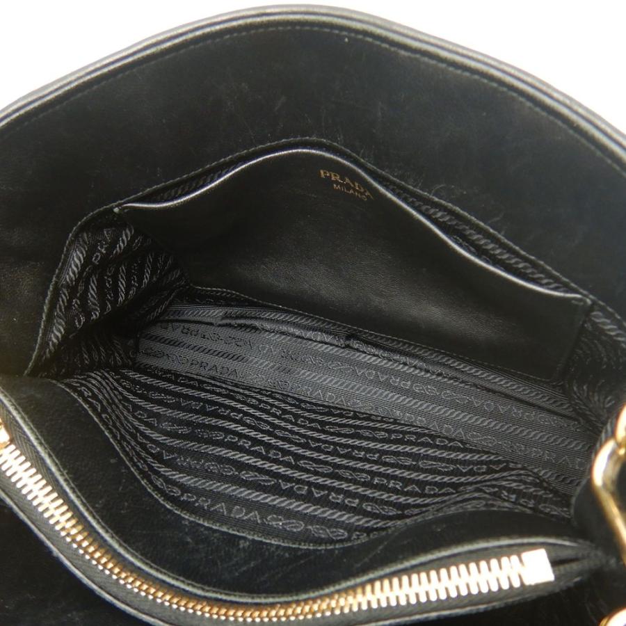 PRADA プラダ 1BA173 2WAY ハンドバッグ NAPPA GAUFRE レザー プリーツ NERO レディース /253216【中古】_7