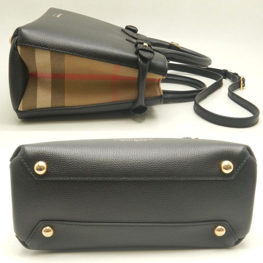 ☆極美品☆ BURBERRY ビジネスバッグ　ブラック　2way ノバチェック バーバリーブラックレーベル 2way ビジネスバッグ ノバチェック レザー