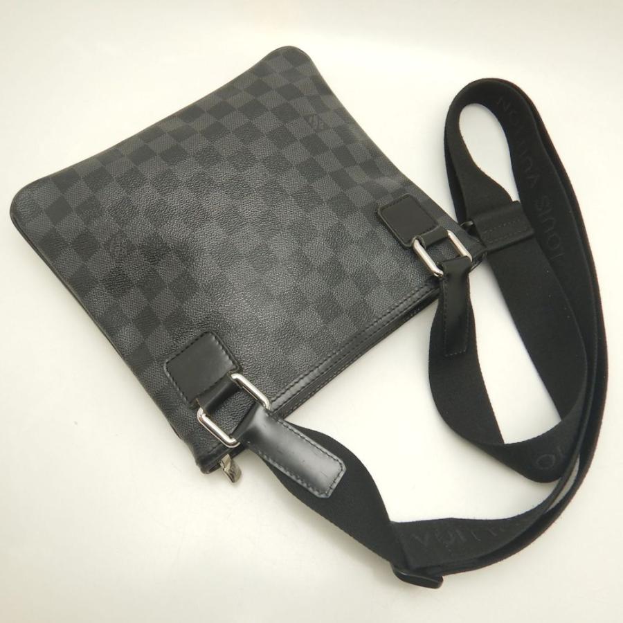 LOUIS VUITTON ルイヴィトン ダミエ グラフィット トマス N58028 ショルダーバッグ ノワール メンズ /253229【中古】_2