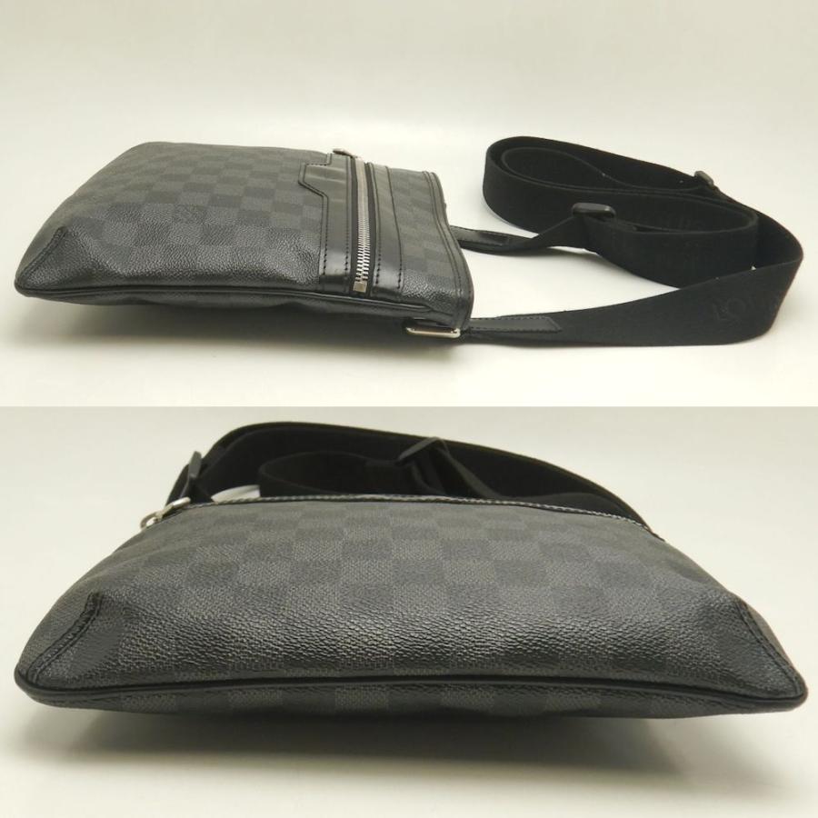 LOUIS VUITTON ルイヴィトン ダミエ グラフィット トマス N58028 ショルダーバッグ ノワール メンズ /253229【中古】_3