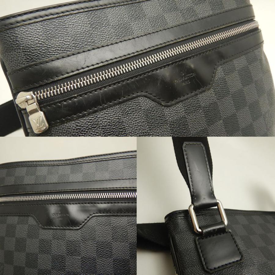 LOUIS VUITTON ルイヴィトン ダミエ グラフィット トマス N58028 ショルダーバッグ ノワール メンズ /253229【中古】_5