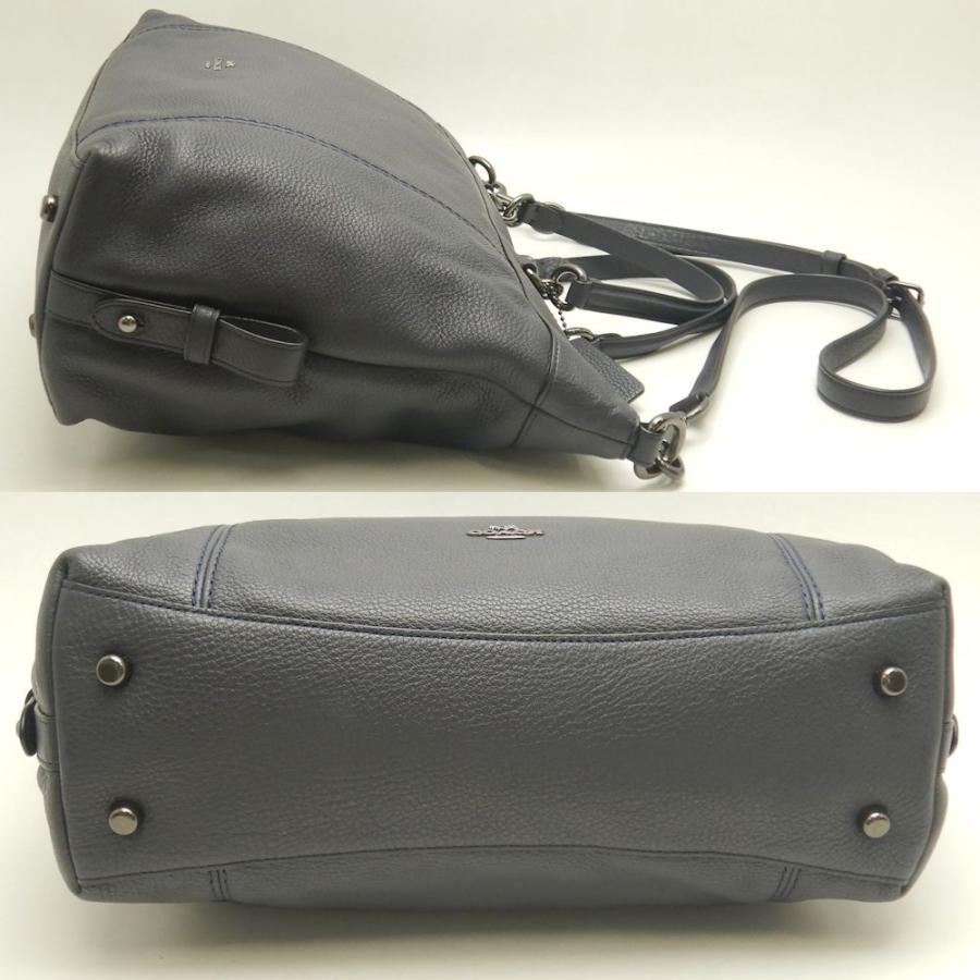 COACH（コーチ） F59325 2WAY トートバッグ レザー ネイビー