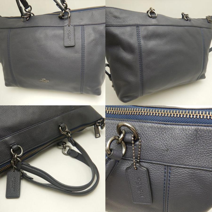 COACH（コーチ） F59325 2WAY トートバッグ レザー ネイビー