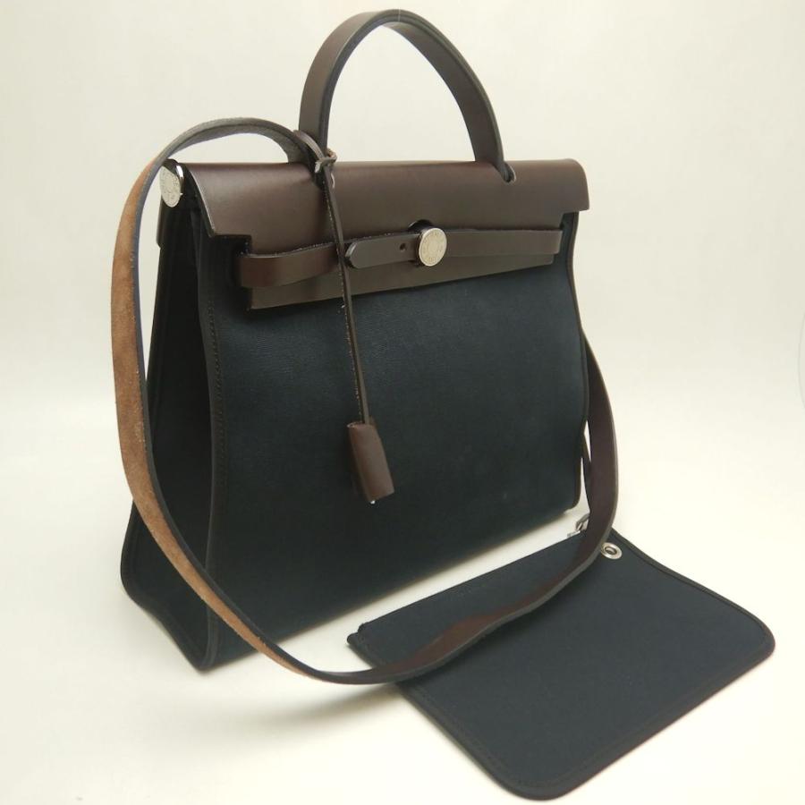 HERMES（エルメス） エールバッグジップPM ハンドバッグ トワル