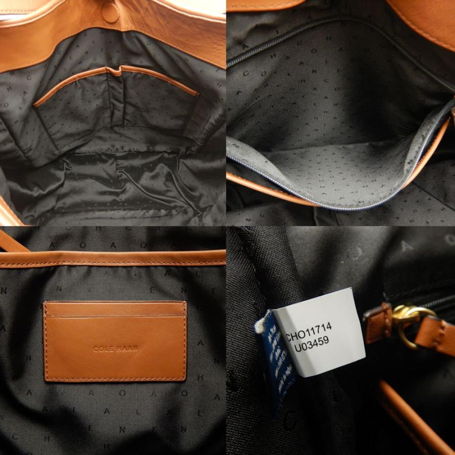COLE HAAN コールハーン ガブリエラ ウィーブ バケット ワンショルダー U03462 ショルダーバッグ カーフ ブラウン アウトレット レディース /253283【中古】 COLE HAAN（コールハーン） ガブリエラ ウィーブ バケット ワン