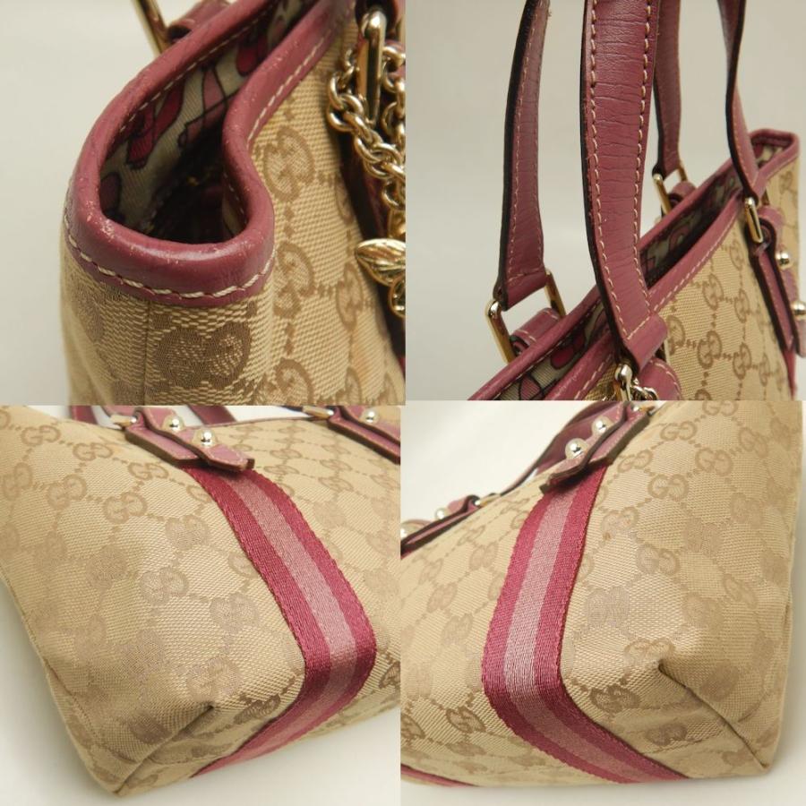 GUCCI グッチ 139261 ハンドバッグ GGキャンバスxレザー ベージュ