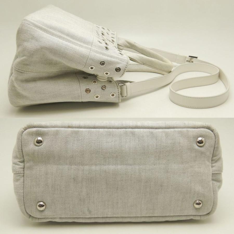 PRADA（プラダ） カナパ DENIM PATCH 1BG439 ハンドバッグ デニム