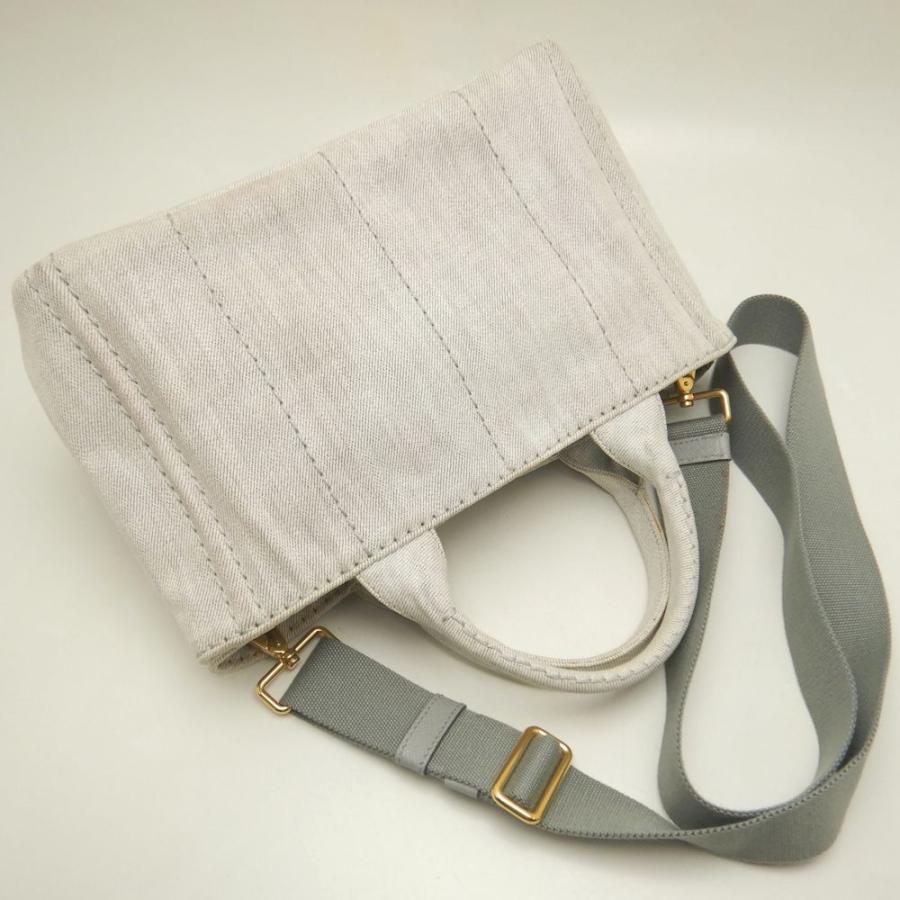 PRADA（プラダ） カナパ 1BG439 ハンドバッグ デニム BIANCO