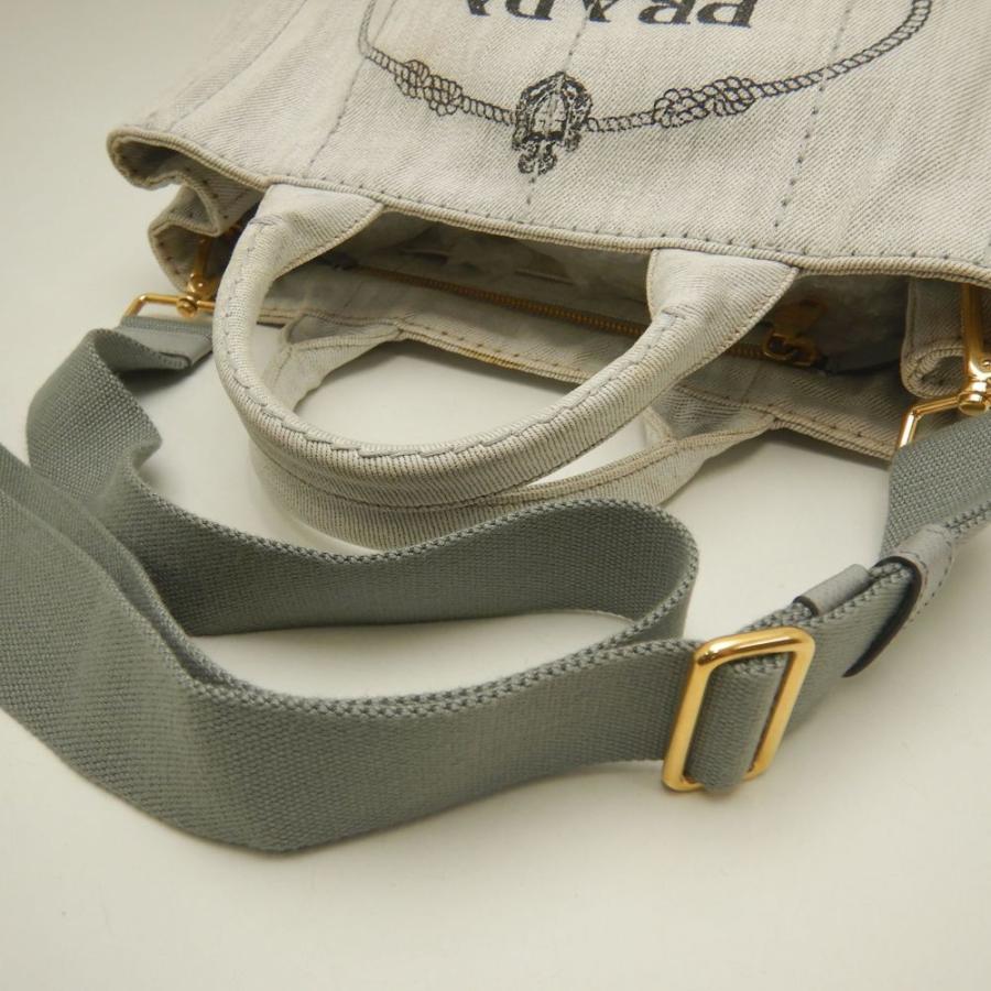 PRADA（プラダ） カナパ 1BG439 ハンドバッグ デニム BIANCO