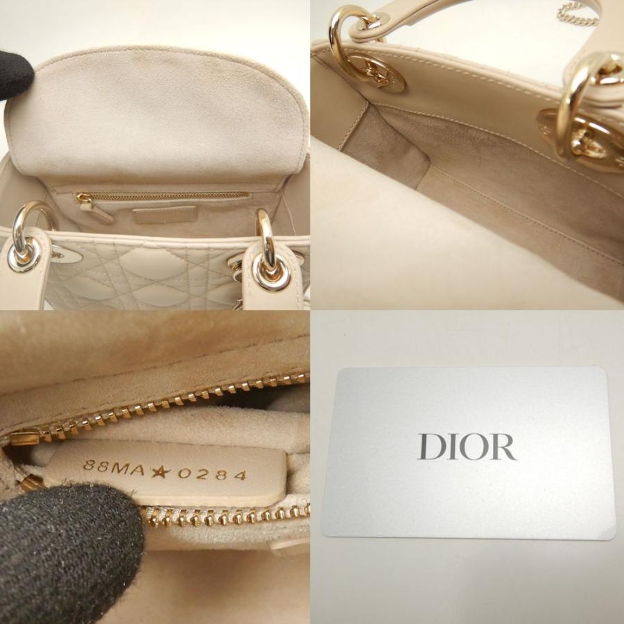 美品☆彡　Dior　ベージュ　ミニ Dior ディオール レディディオール・ミニ カナージュ M0505ONGE