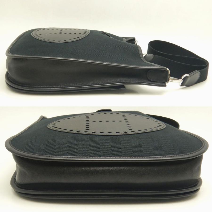 HERMES エルメス エヴリン2PM ショルダーバッグ トワルアッシュxレザー