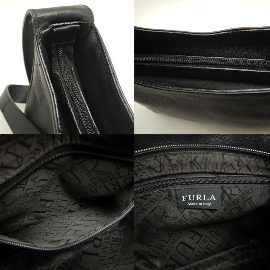 FURLA（フルラ） セミショルダー ショルダーバッグ レザー ブラック
