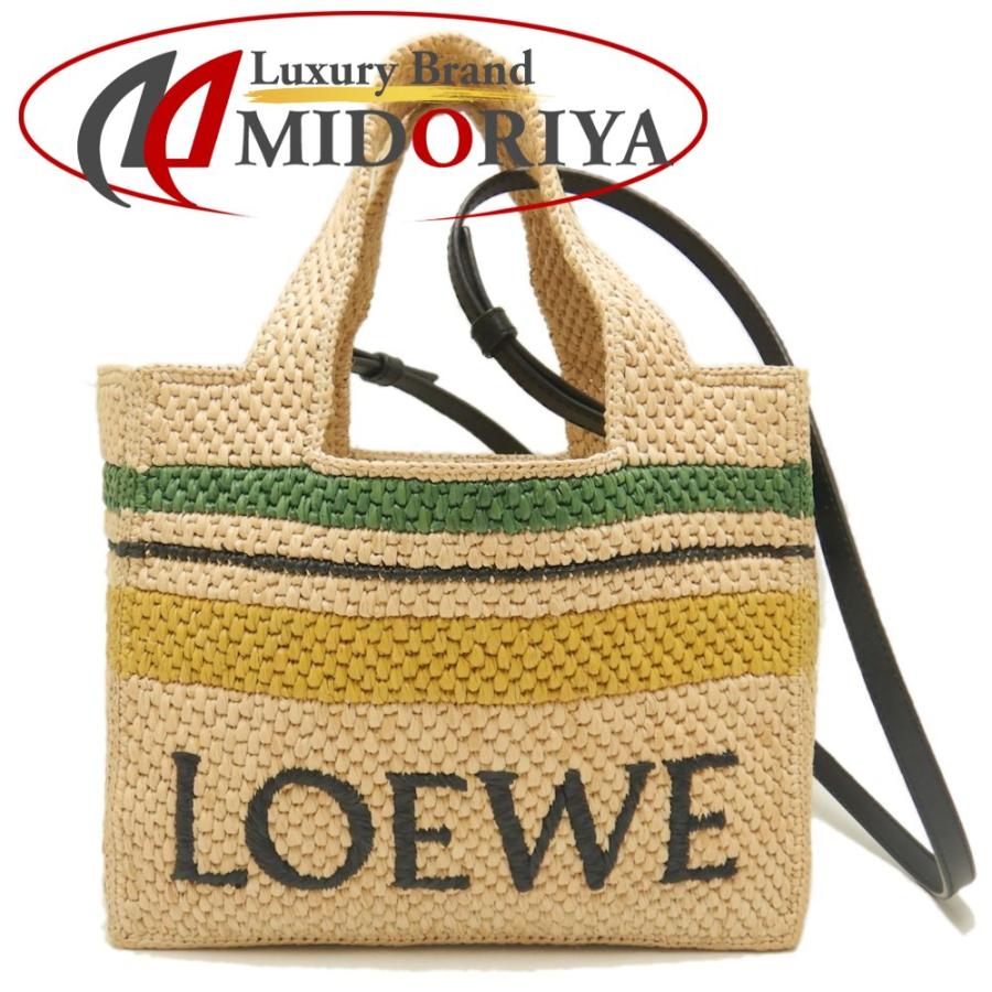 LOEWE（ロエベ） フォントストライプトートバッグ A685B61X04 ラフィア