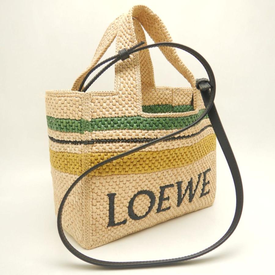 LOEWE（ロエベ） フォントストライプトートバッグ A685B61X04 ラフィア