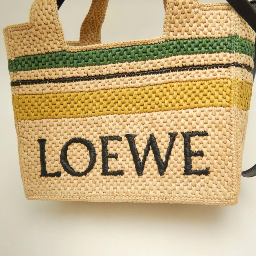 LOEWE（ロエベ） フォントストライプトートバッグ A685B61X04 ラフィア
