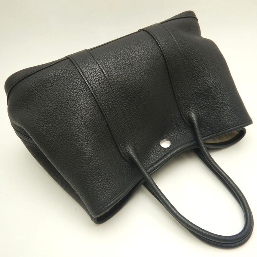HERMES エルメス ガーデンパーティTPM ハンドバッグ トゴ ブラック