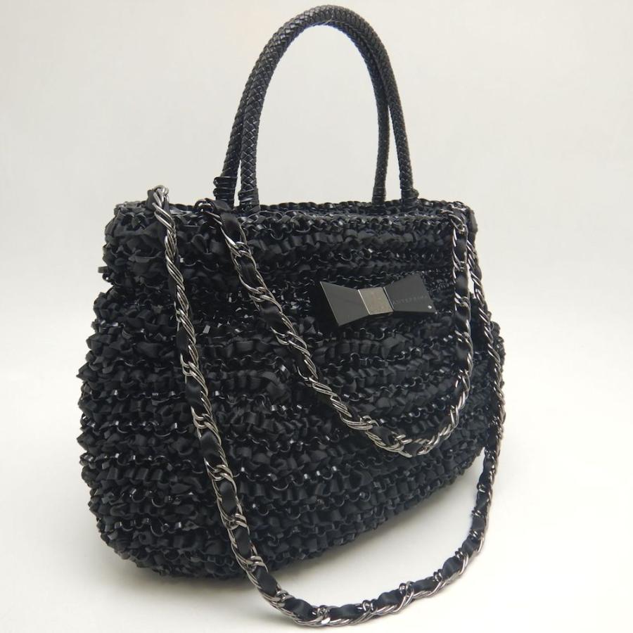 極美品 アンテプリマ ワイヤー リボン 2way ハンドバッグ 黒 美品】ANTEPRIMA アンテプリマ PVCワイヤー リボン 2WAY - メルカリ