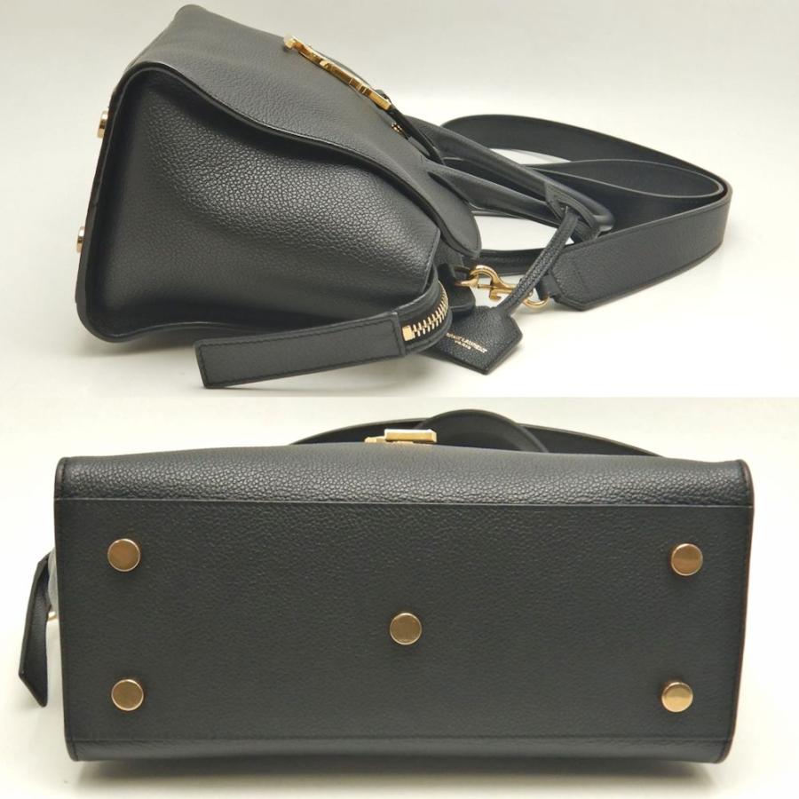 SAINT LAURENT ブラックハンドバッグ Saint Laurent Bold レザーハンドバッグ | ブラック | FARFETCH JP