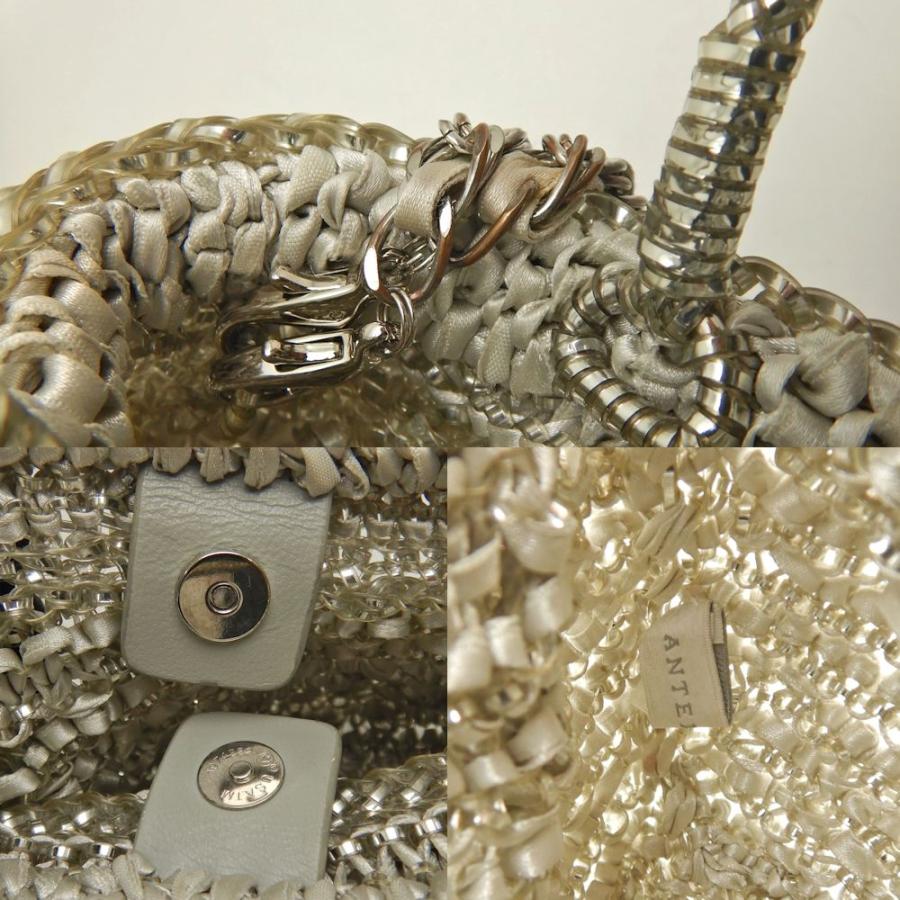 ANTEPRIMA（アンテプリマ） 2WAY ハンドバッグ PVCワイヤーxリボン