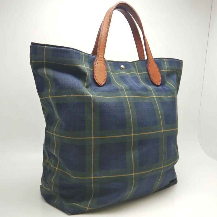 RALPH LAUREN ラルフローレン トートバッグ キャンバスxレザー