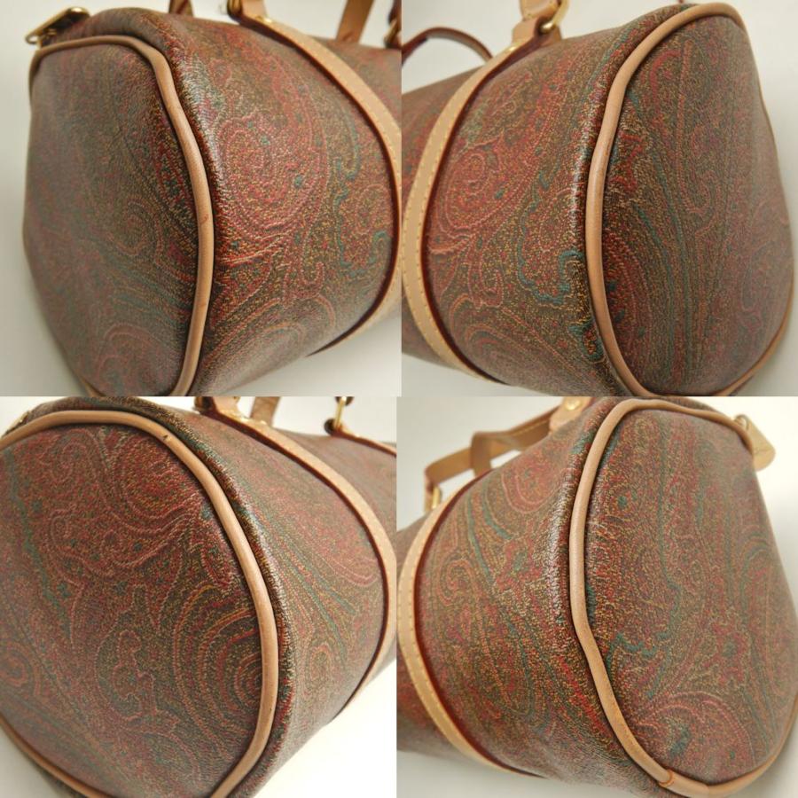 ETRO（エトロ） ペイズリー ミニボストンバッグ PVCコーティング