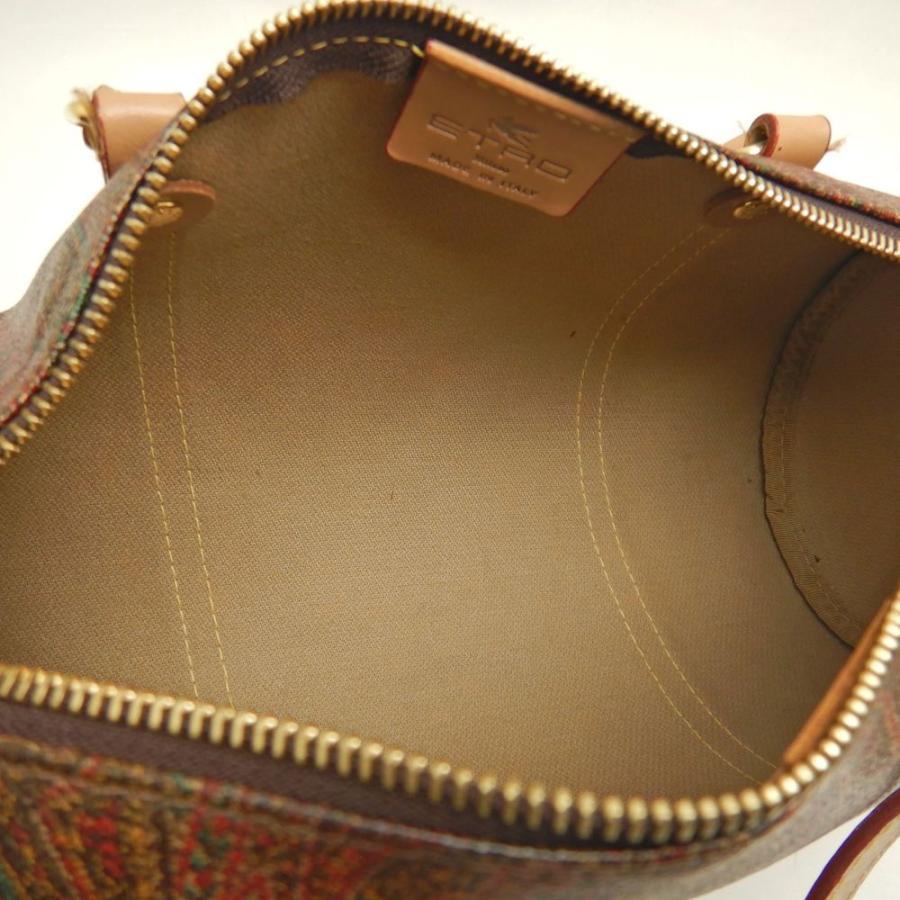 ETRO（エトロ） ペイズリー ミニボストンバッグ PVCコーティング