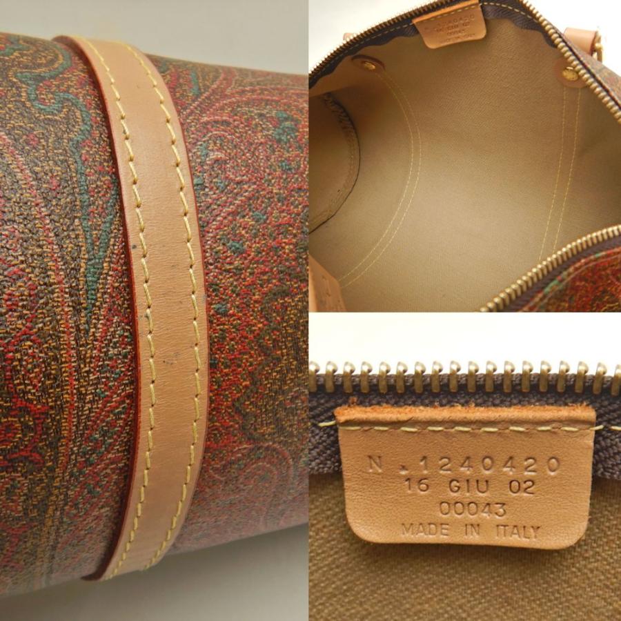 ETRO（エトロ） ペイズリー ミニボストンバッグ PVCコーティング