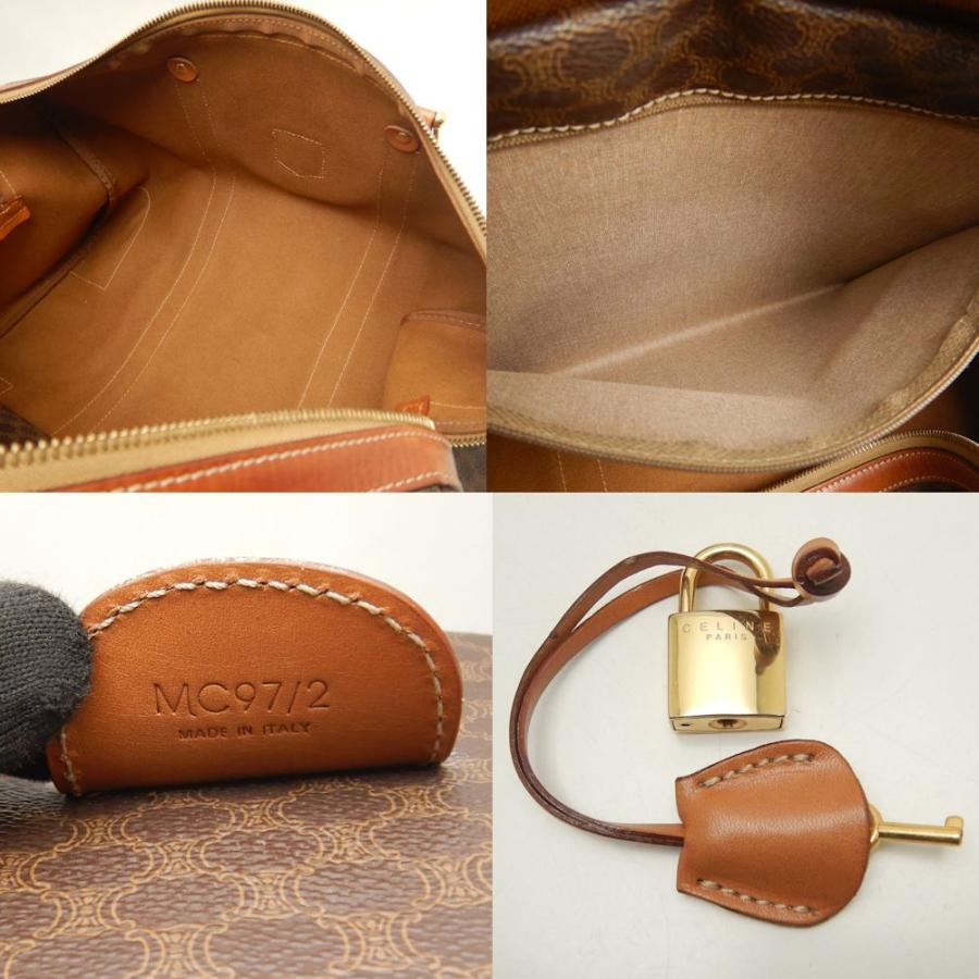 CELINE（セリーヌ） マカダム ボストンバッグ PVCコーティング 