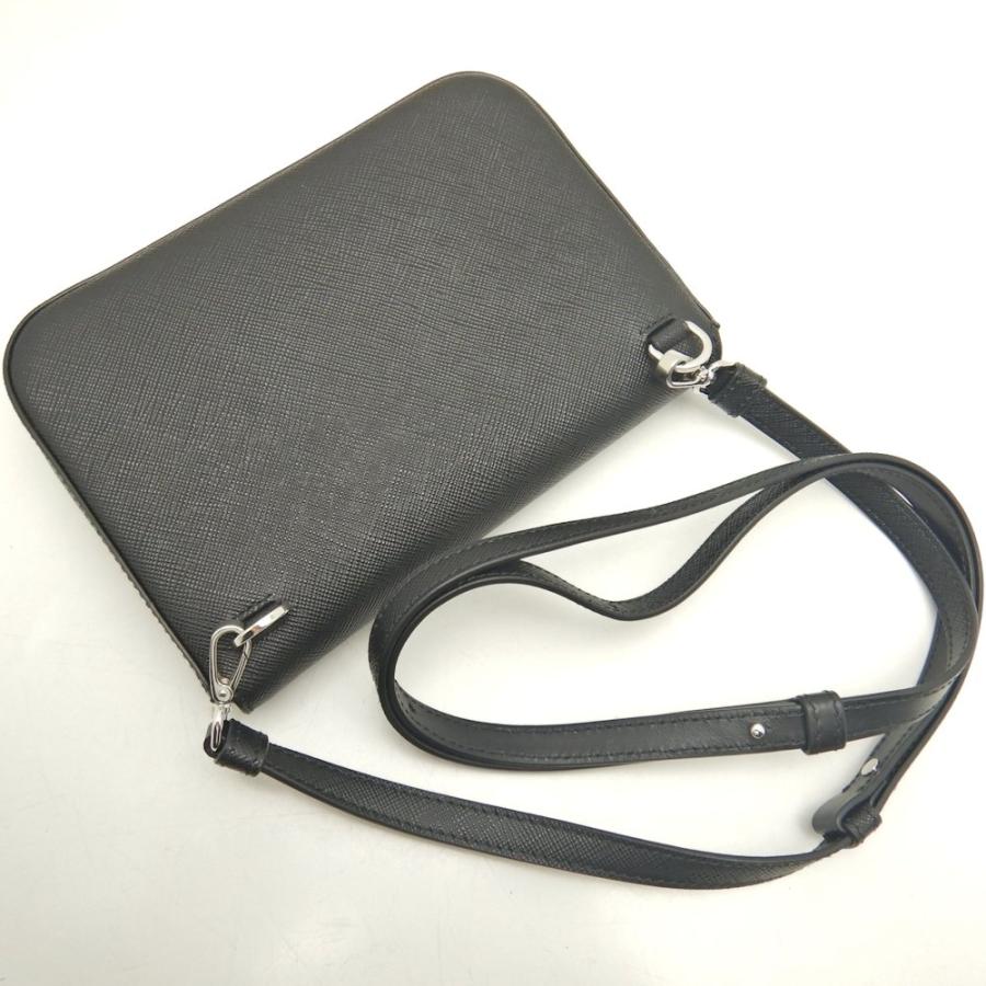 PRADA プラダ 2VD061 ショルダーバッグ サフィアーノレザー NERO レディース /253601【中古】_1