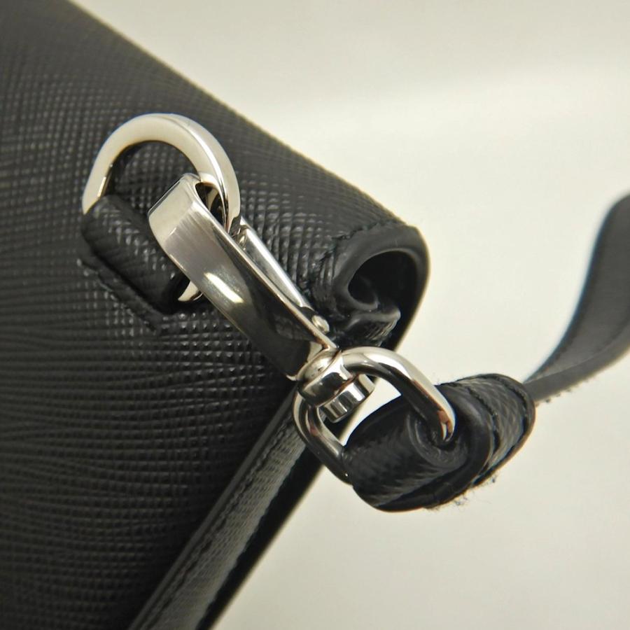 PRADA プラダ 2VD061 ショルダーバッグ サフィアーノレザー NERO レディース /253601【中古】_8