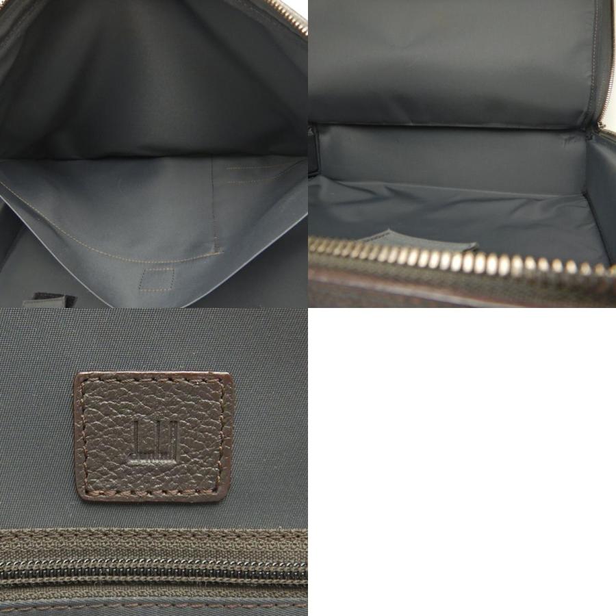 Dunhill ダンヒル D-EIGHT D8 ビジネスバッグ PVCxレザー ブラウン
