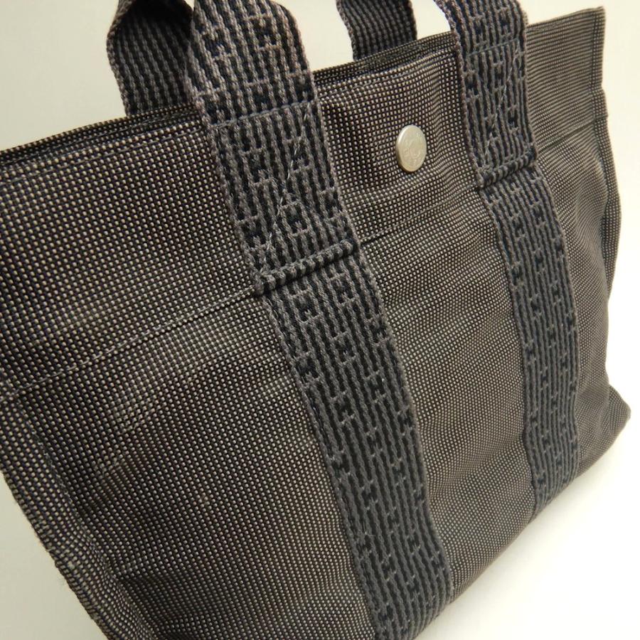 HERMES（エルメス） エールラインPM トートバッグ ポリエステル グレー