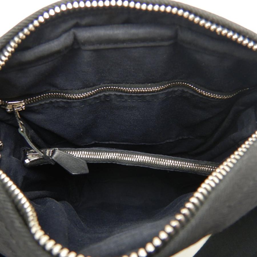 HERMES エルメス アカプルコ･バンドリエールPM ショルダーバッグ トワルシェブロン ブラック レディース /253688【中古】 HERMES（エルメス） アカプルコ・バンドリエールPM ショルダーバッグ