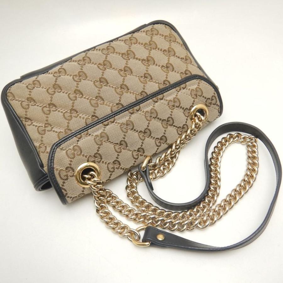 GUCCI（グッチ） GGマーモント キルティング ミニバッグ 446744 