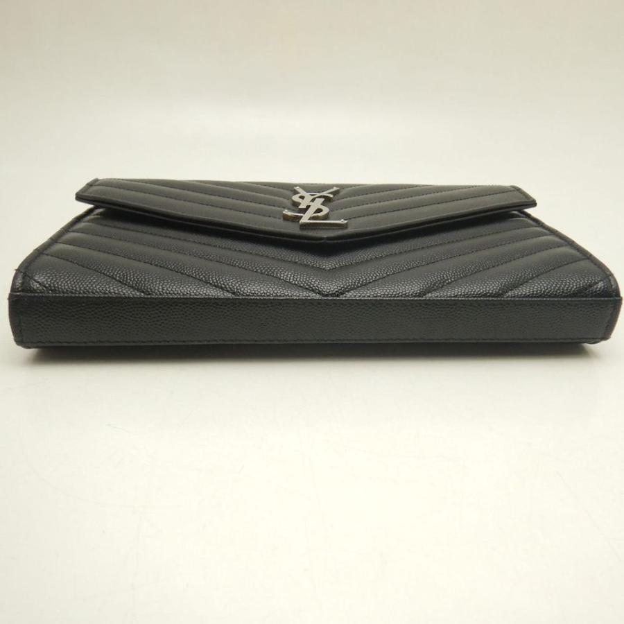 【中古】SAINT LAURENT サンローラン チェーンウォレット 277828  レザー ブラック レディース /253742 Yves Saint Laurent（イヴ・サンローラン） 【中古】SAINT LAURENT