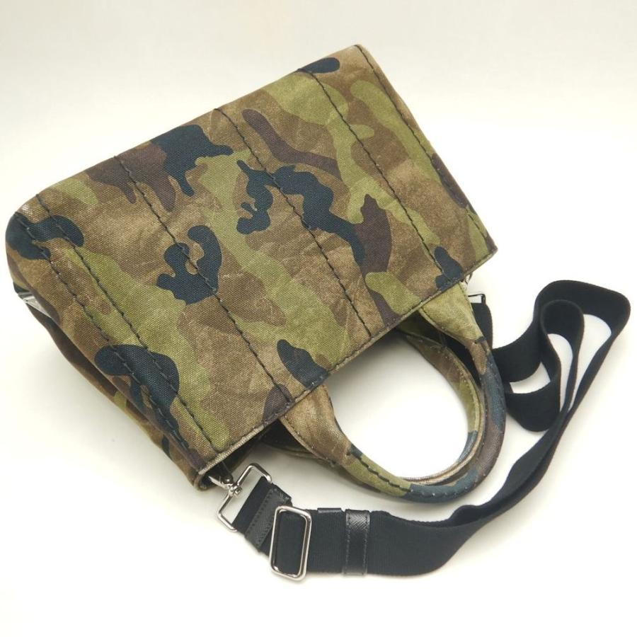 PRADA プラダ カナパトート B2439G トートバッグ キャンバス MIMETICO レディース /253773【中古】_2