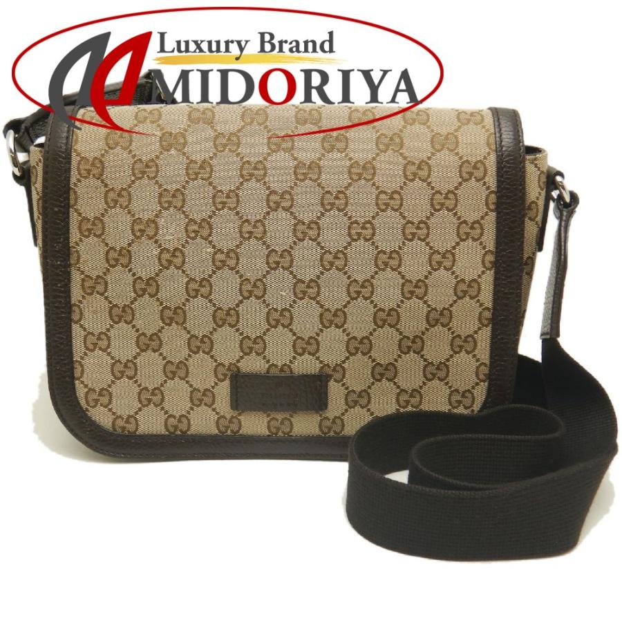 GUCCI（グッチ） 449172 ショルダーバッグ GGキャンバスxレザー 