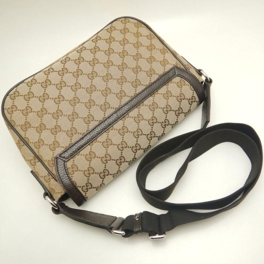 GUCCI（グッチ） 449172 ショルダーバッグ GGキャンバスxレザー 