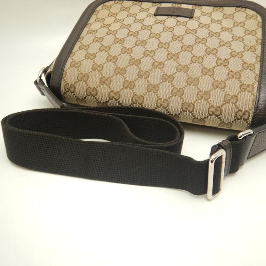 GUCCI（グッチ） 449172 ショルダーバッグ GGキャンバスxレザー 