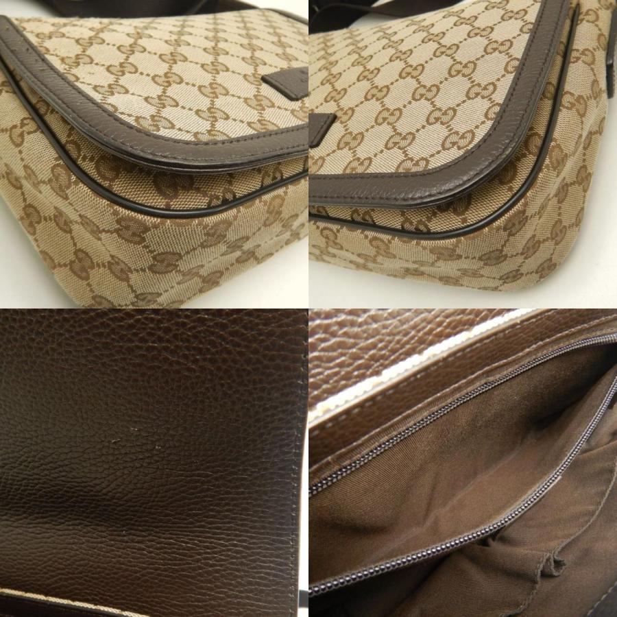 GUCCI（グッチ） 449172 ショルダーバッグ GGキャンバスxレザー 
