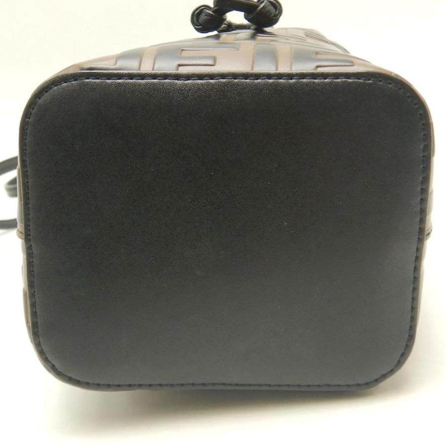 FENDI フェンディ モントレゾールミニ ズッカ 8BS010A659F13VK ショルダーバッグ カーフ ブラウン レディース /253846【中古】の画像