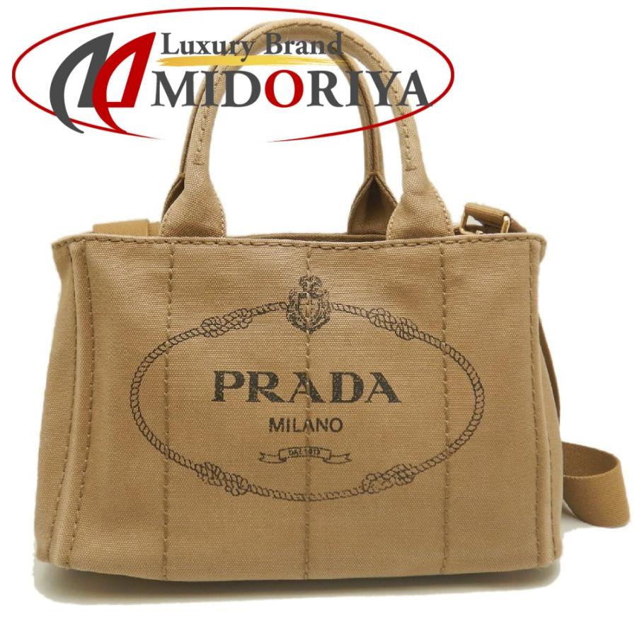 PRADA（プラダ） カナパPM 1BG439 トートバッグ キャンバス TABACCO