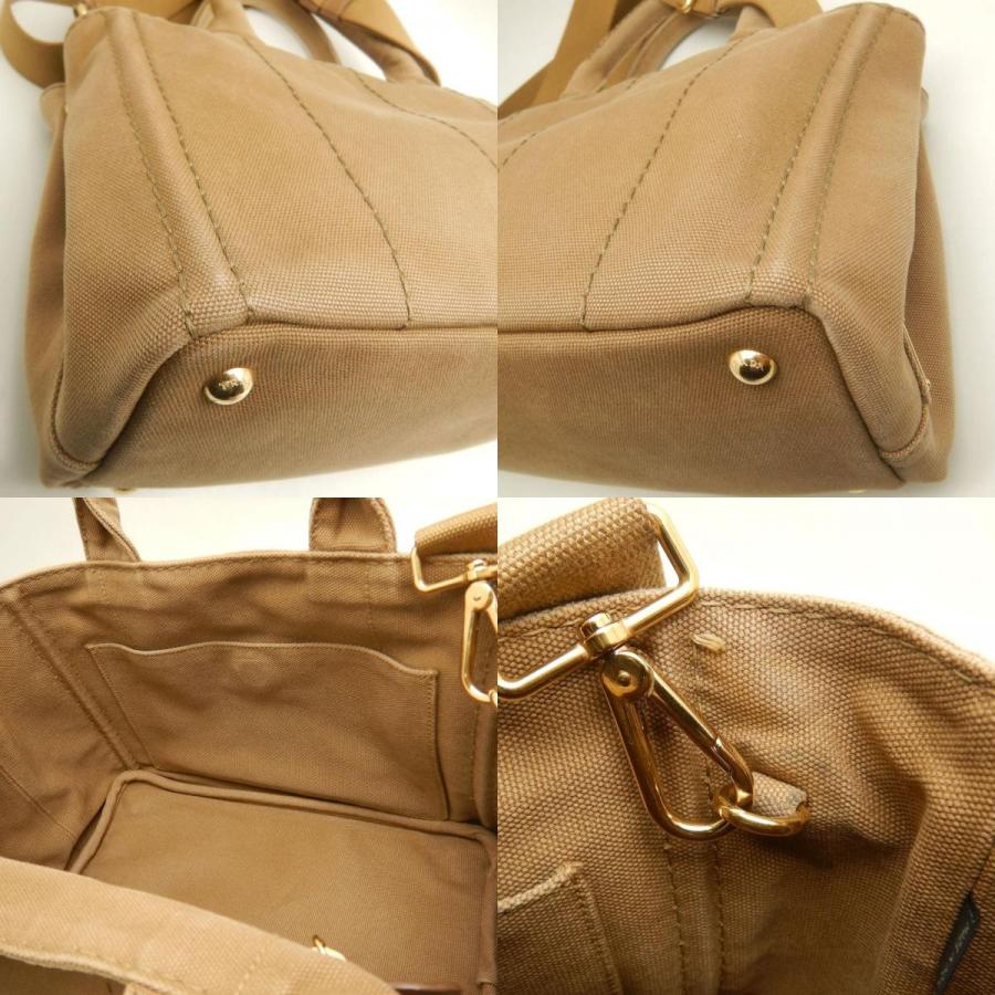 PRADA（プラダ） カナパPM 1BG439 トートバッグ キャンバス TABACCO 