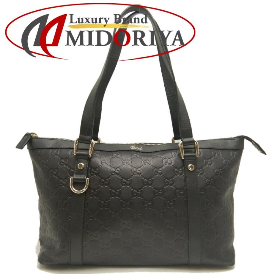 GUCCI（グッチ） グッチシマ 141470 トートバッグ レザー ブラック